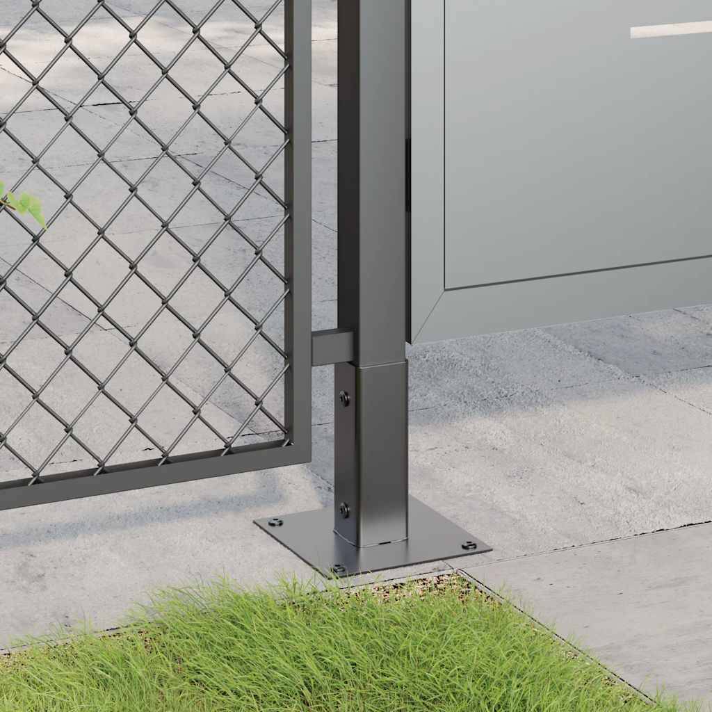 vidaXL Pfostenträger Quadrat 4 Stk. 46x46mm Pulverbeschichteter Stahl