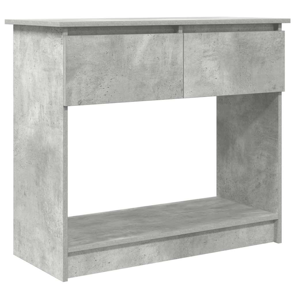 vidaXL Konsolentisch mit Schubladen Betongrau 85,5x38,5x74,5 cm
