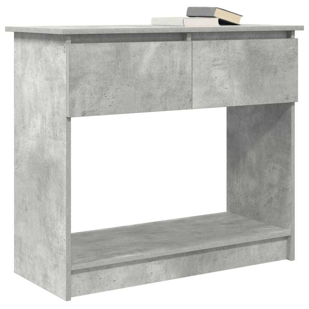 vidaXL Konsolentisch mit Schubladen Betongrau 85,5x38,5x74,5 cm