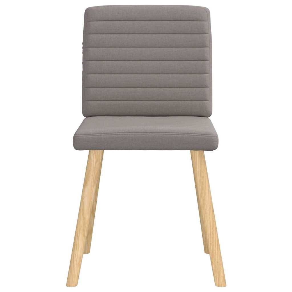 vidaXL Esszimmerstühle 6 Stk. Taupe Stoff