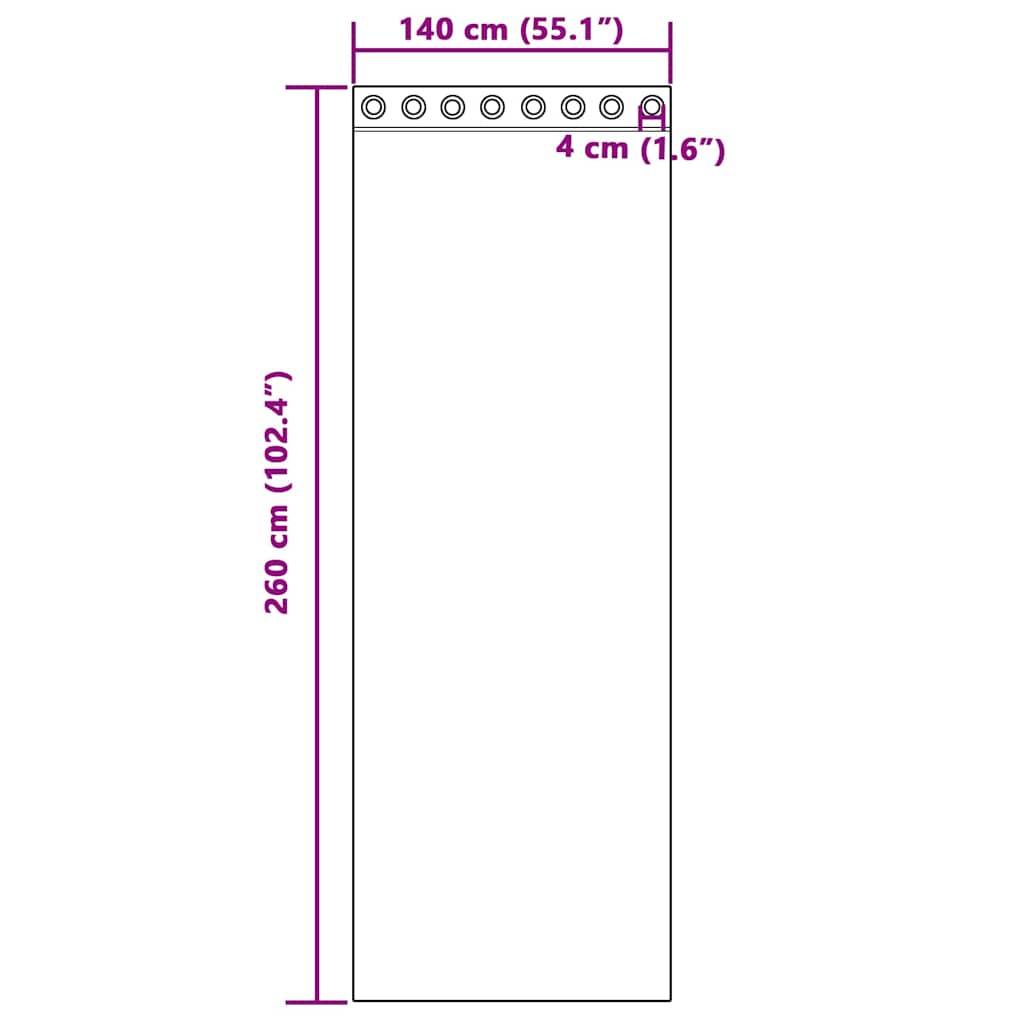 vidaXL Voile Vorhänge mit Ösen 2 Stk. Hellrosa 140x260 cm