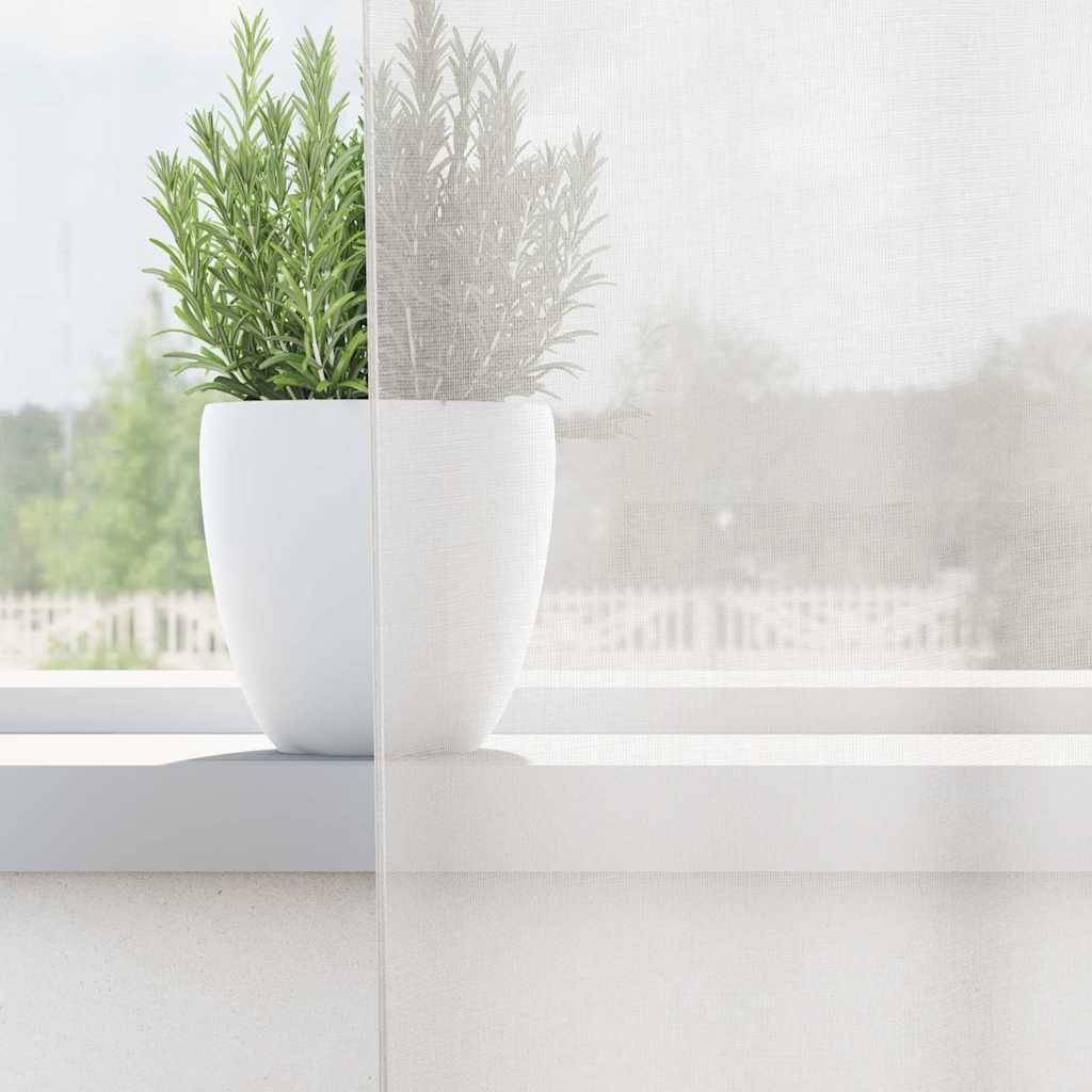 vidaXL Voile Vorhänge mit Ösen 2 Stk. Weiß