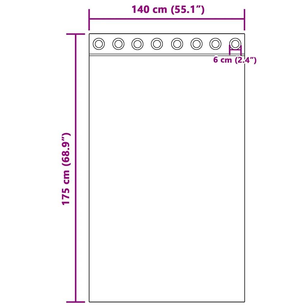 vidaXL Voile Vorhänge mit Ösen 2 Stk. Weiß