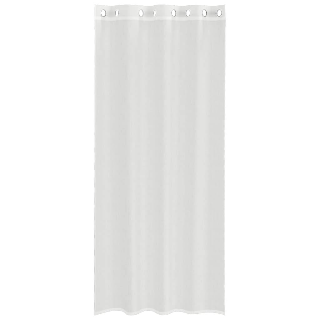 vidaXL Voile Vorhänge mit Ösen 2 Stk. Weiß