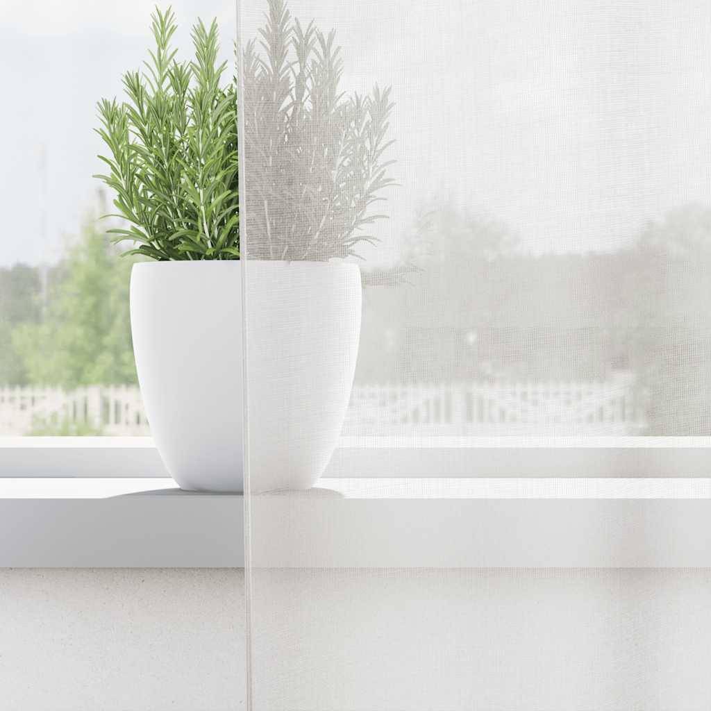 vidaXL Voile Vorhänge mit Ösen 2 Stk. Weiß