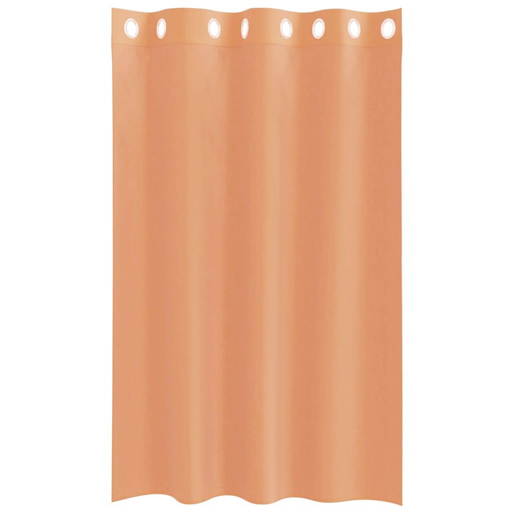 vidaXL Voile Vorhänge mit Ösen 2 Stk. Terrakotta