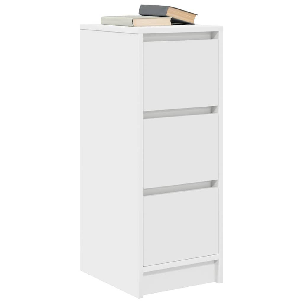 vidaXL Sideboard Weiß 29,5x34x76 cm Holzwerkstoff