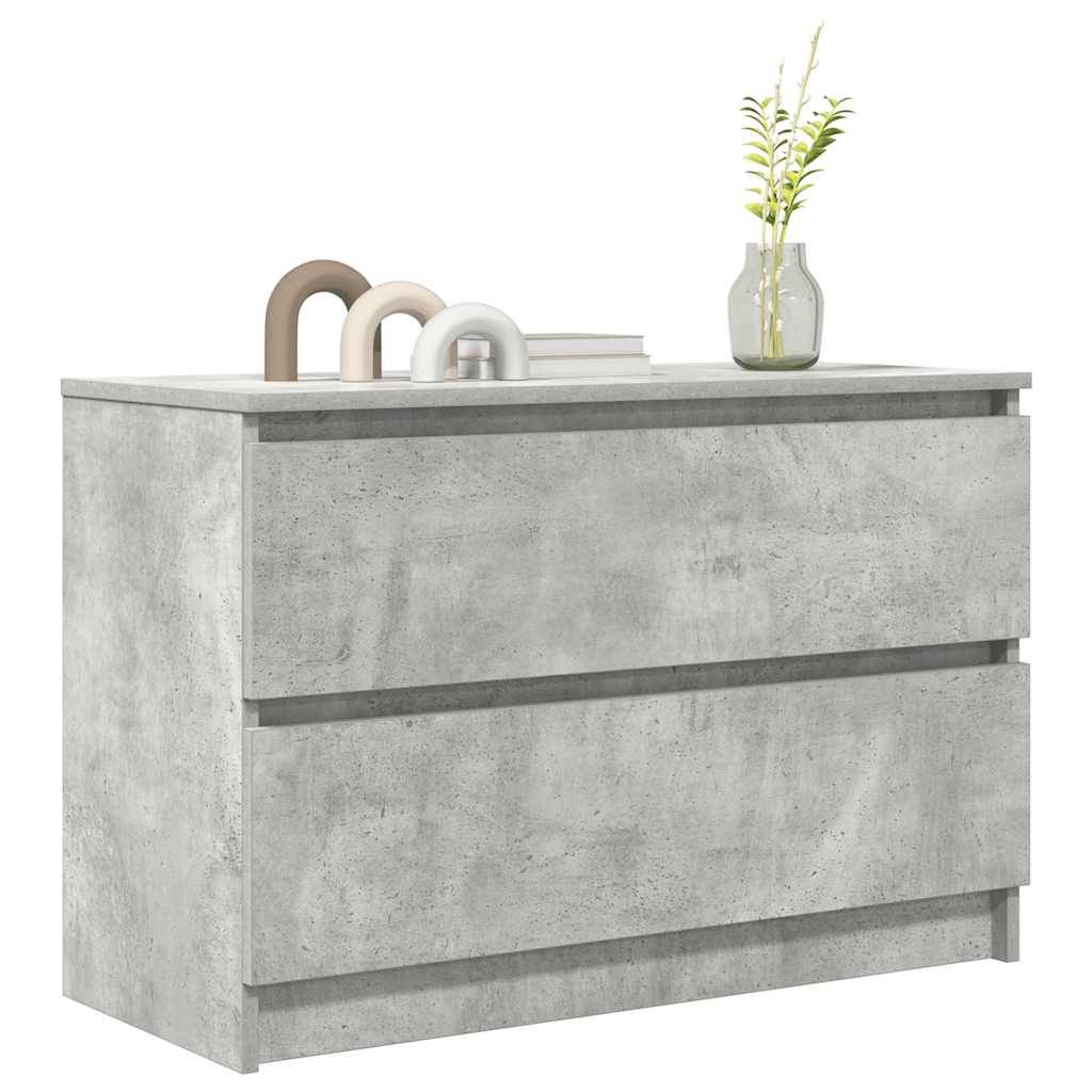 vidaXL TV-Schrank Betongrau 80x35x54 cm Holzwerkstoff