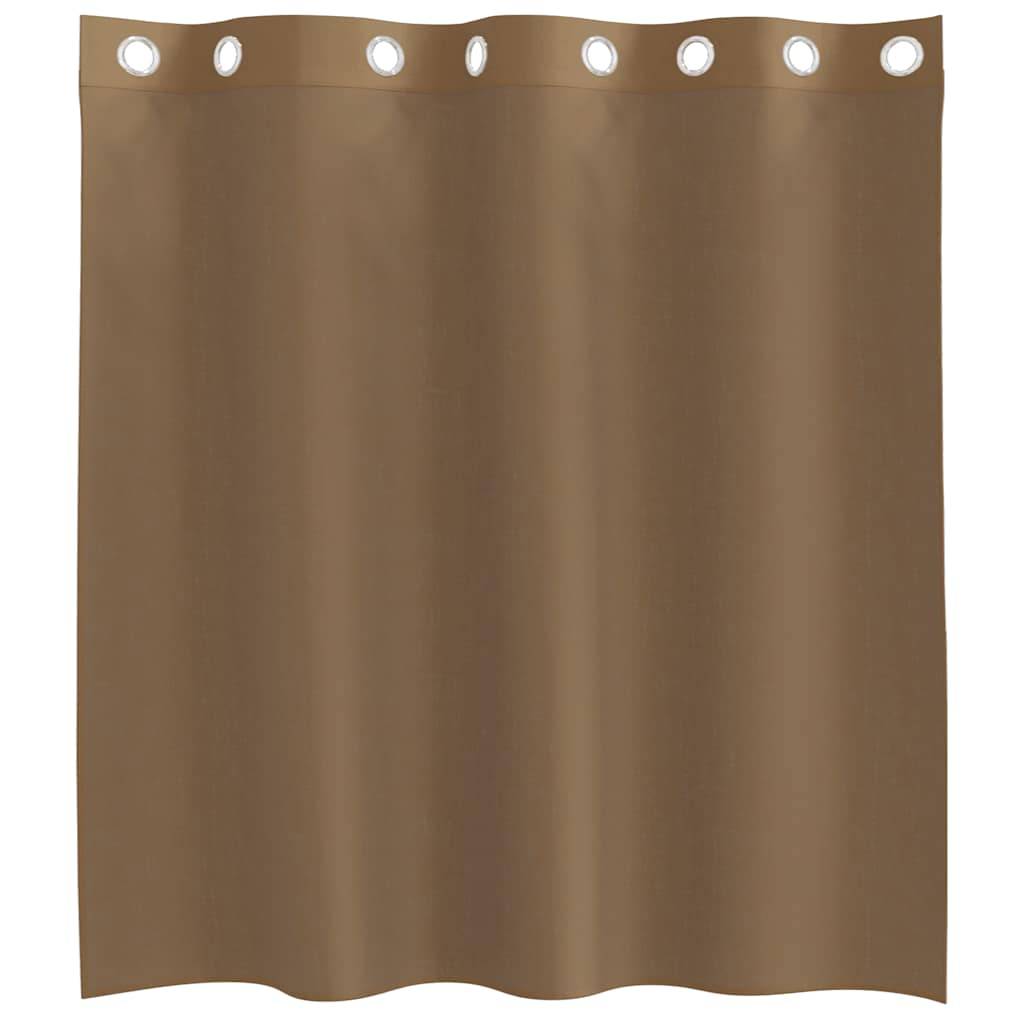vidaXL Voile Vorhänge mit Ösen 2 Stk. Hellbraun