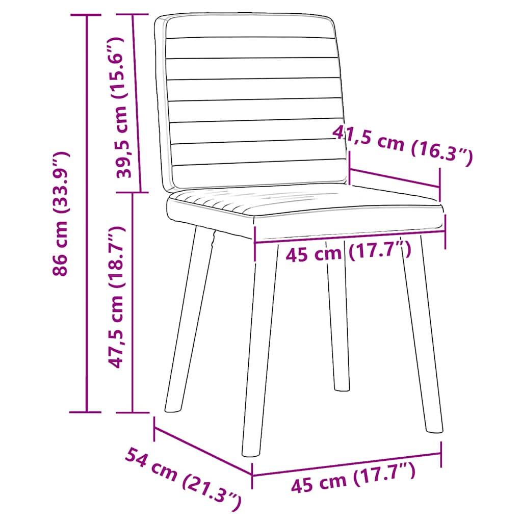vidaXL Esszimmerstühle 2 Stk. Schwarz Stoff