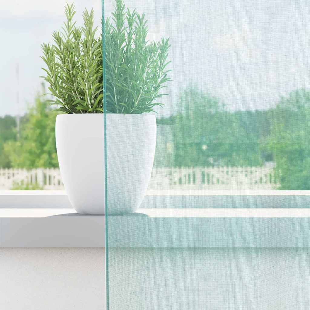 vidaXL Voile Vorhänge mit Ösen 2 Stk. Türkis