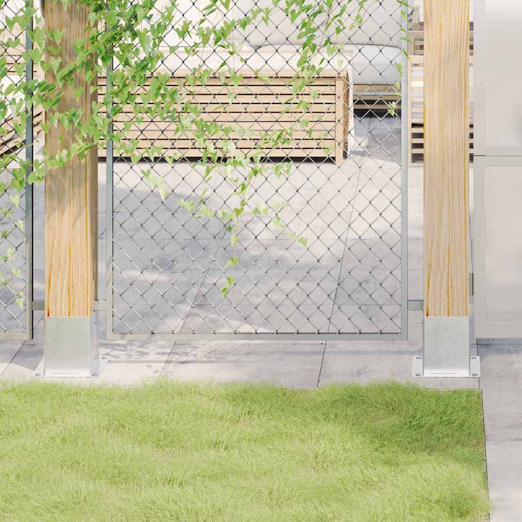 vidaXL Pfostenträger Quadratisch 12 Stk. 121x121 mm Stahl Verzinkt