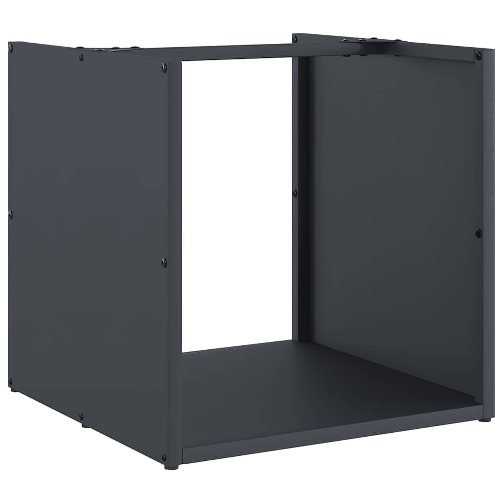 vidaXL Brennholzregal Anthrazit 40x40x40 cm Kaltgewalzter Stahl