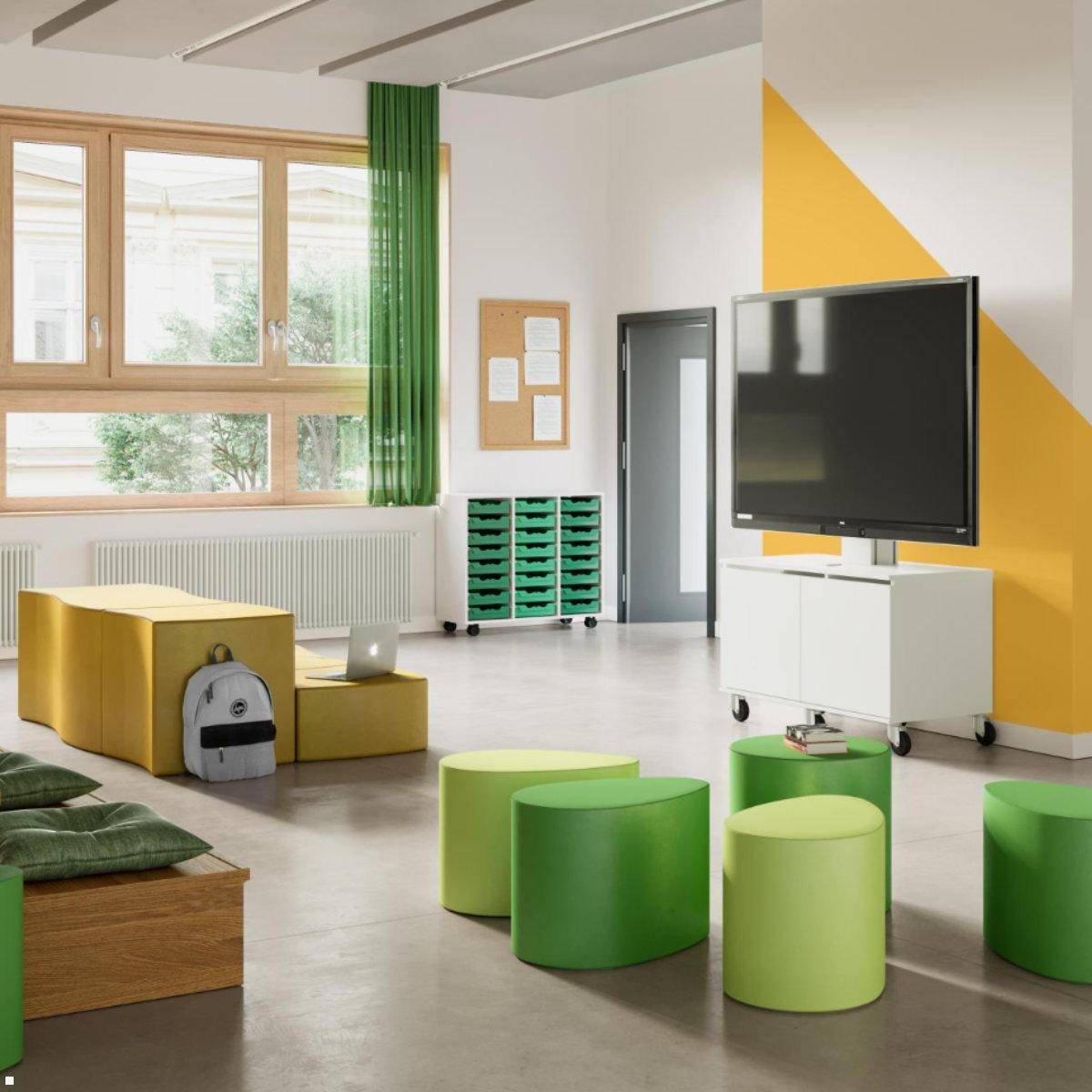 Conen SCETASBNA elektrischer TV Fernsehschrank mit Lowboard