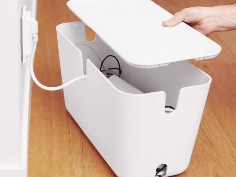 Bosign Kabelbox XXL Organiser Hideaway, weiß