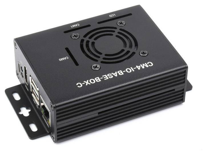 Waveshare Base Board + Gehäuse, Erweiterung für Raspberry Pi CM4, RJ45, HDMI, USB, PCIe, RTC, M.2