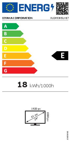 IIYAMA 60,5cm (23,8) XU2493HSU-B7 16:9 HDMI+DP+2xUSB IPS