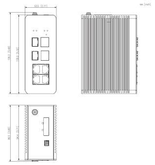 Dahua - IS4207-4GT-120 - Switch - 4 PoE-GB - 2 SFP, - 7 Port Switch Gigabit - 4x PoE Port 10/100/1000 Mbps - 1x Uplink