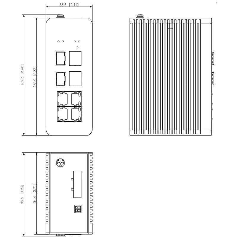 Dahua - IS4207-4GT-120 - IP Switch 7-Port PoE, Switch, Zubehörartikel | Anwendung: Videoüberwachung | Farbe: Schwarz
