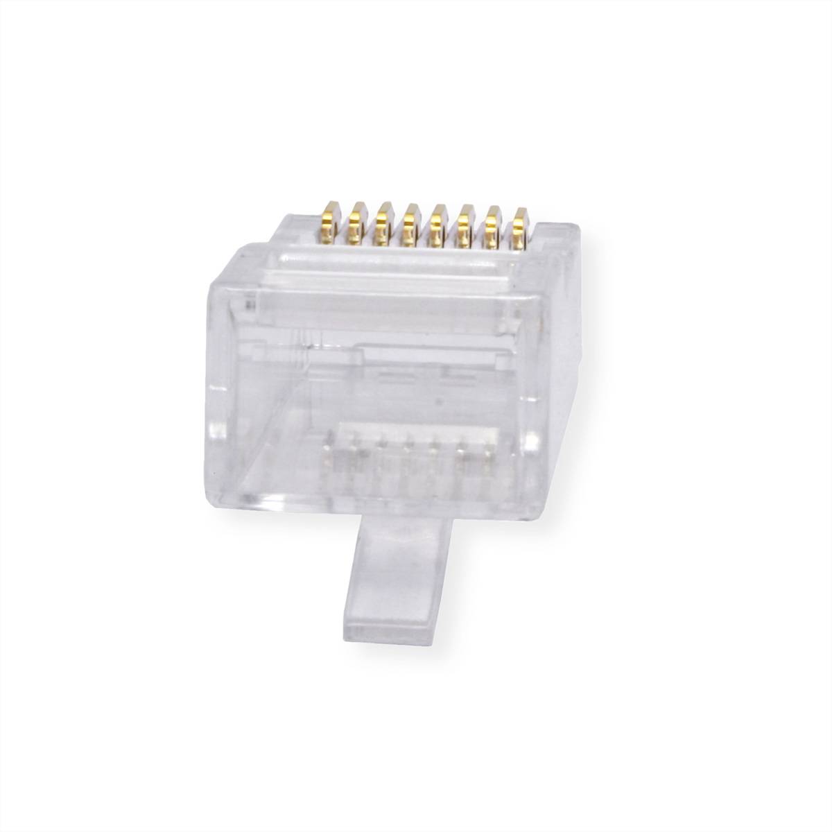 ROLINE RJ-45 Modular Plug ungeschirmt Cat.6A (Class EA), für Massiv-/Litzendraht, 10 St.