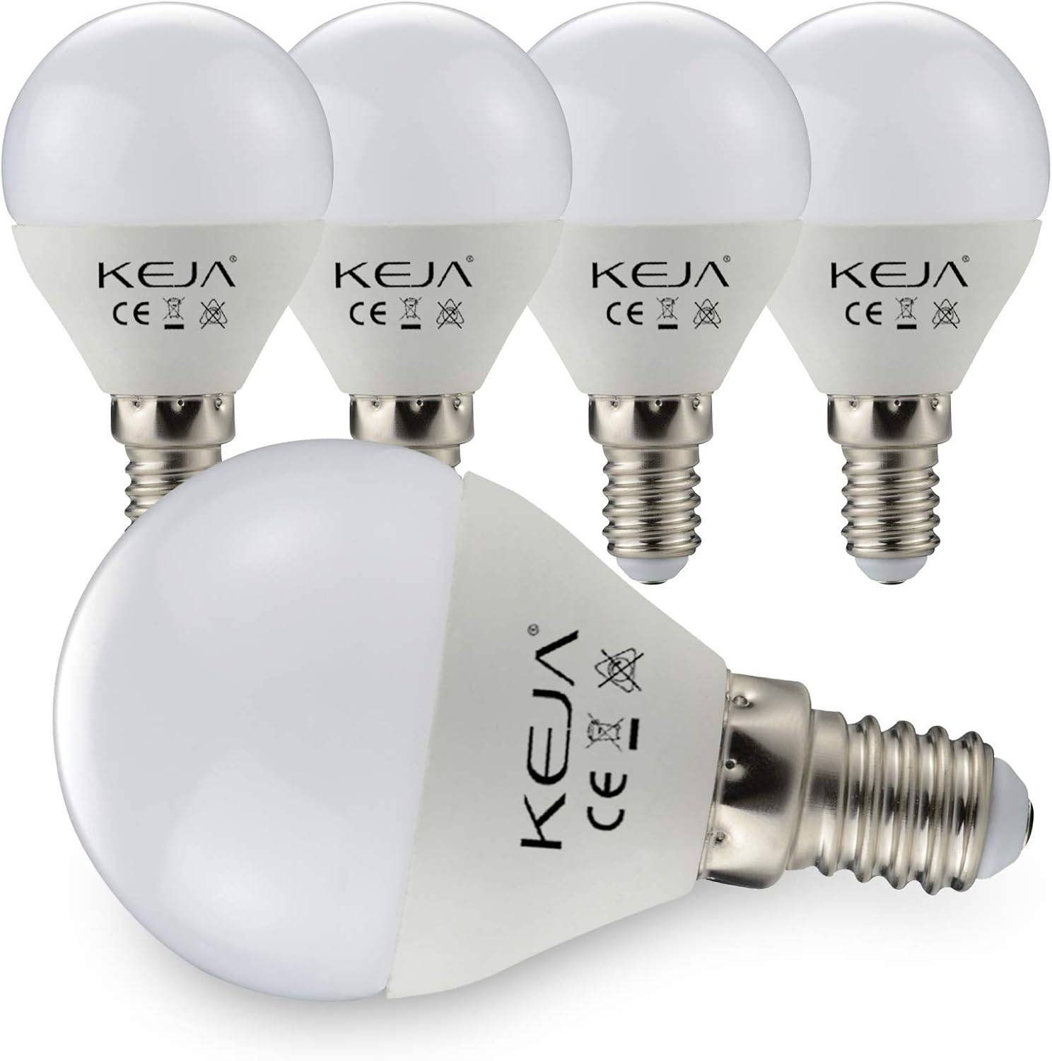 10 x KEJA LED Leuchtmittel Brine Lampe 7W E14 matt 600lm hell warmweiß 2700K