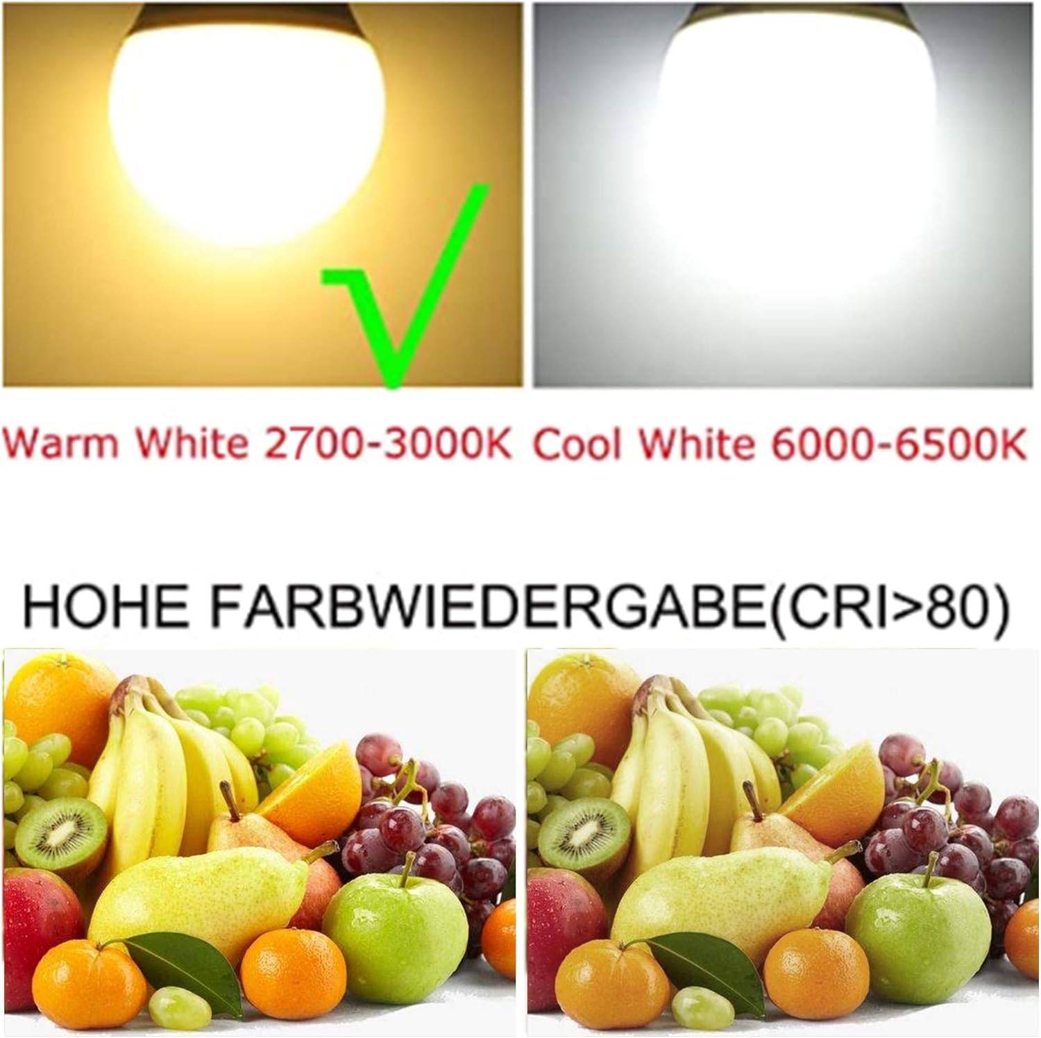 10 x KEJA LED Leuchtmittel Brine Lampe 7W E14 matt 600lm hell warmweiß 2700K