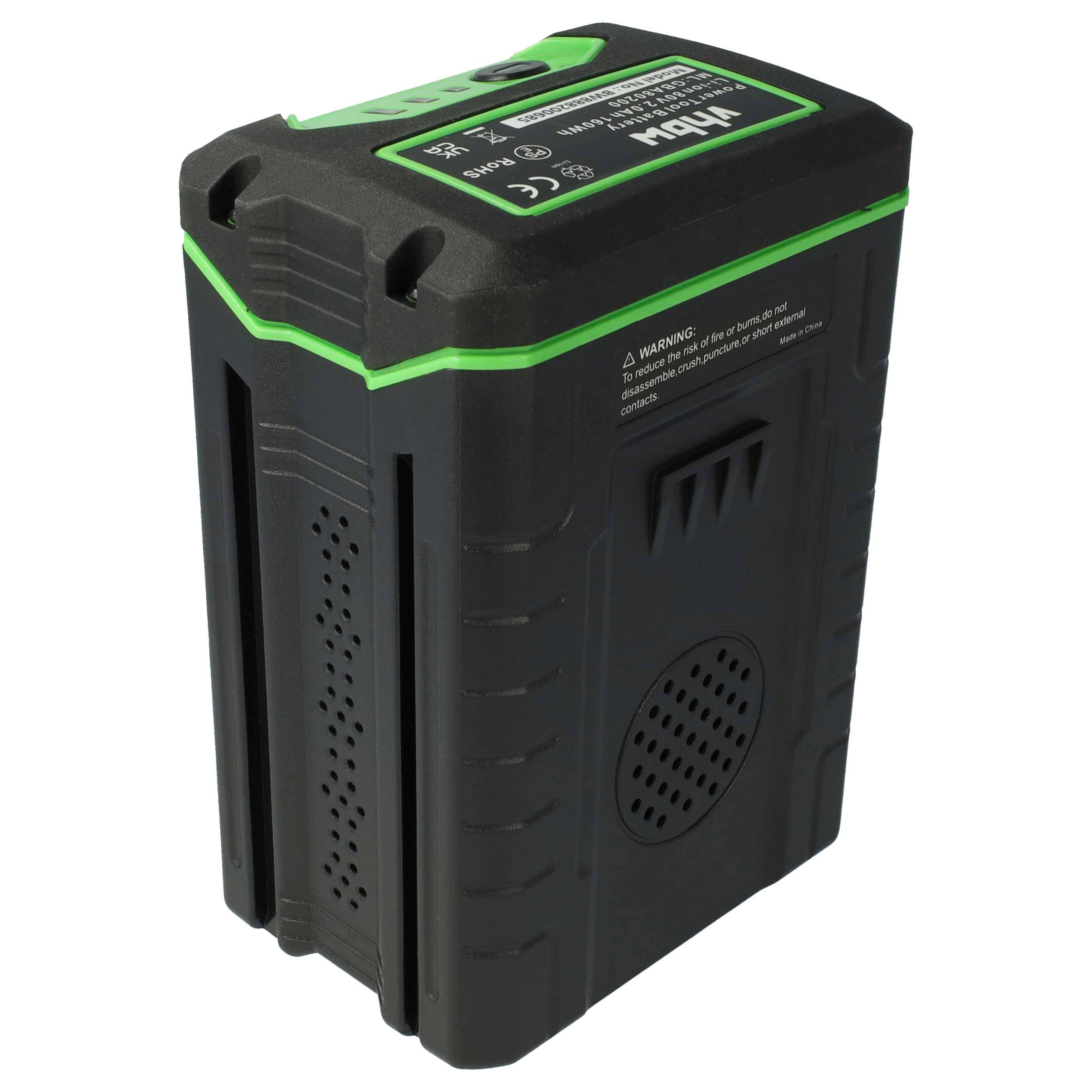 EXTENSILO 2x Akku Ersatz für Remarc 82V430G für Werkzeug (2500 mAh, Li-Ion, 80 V)