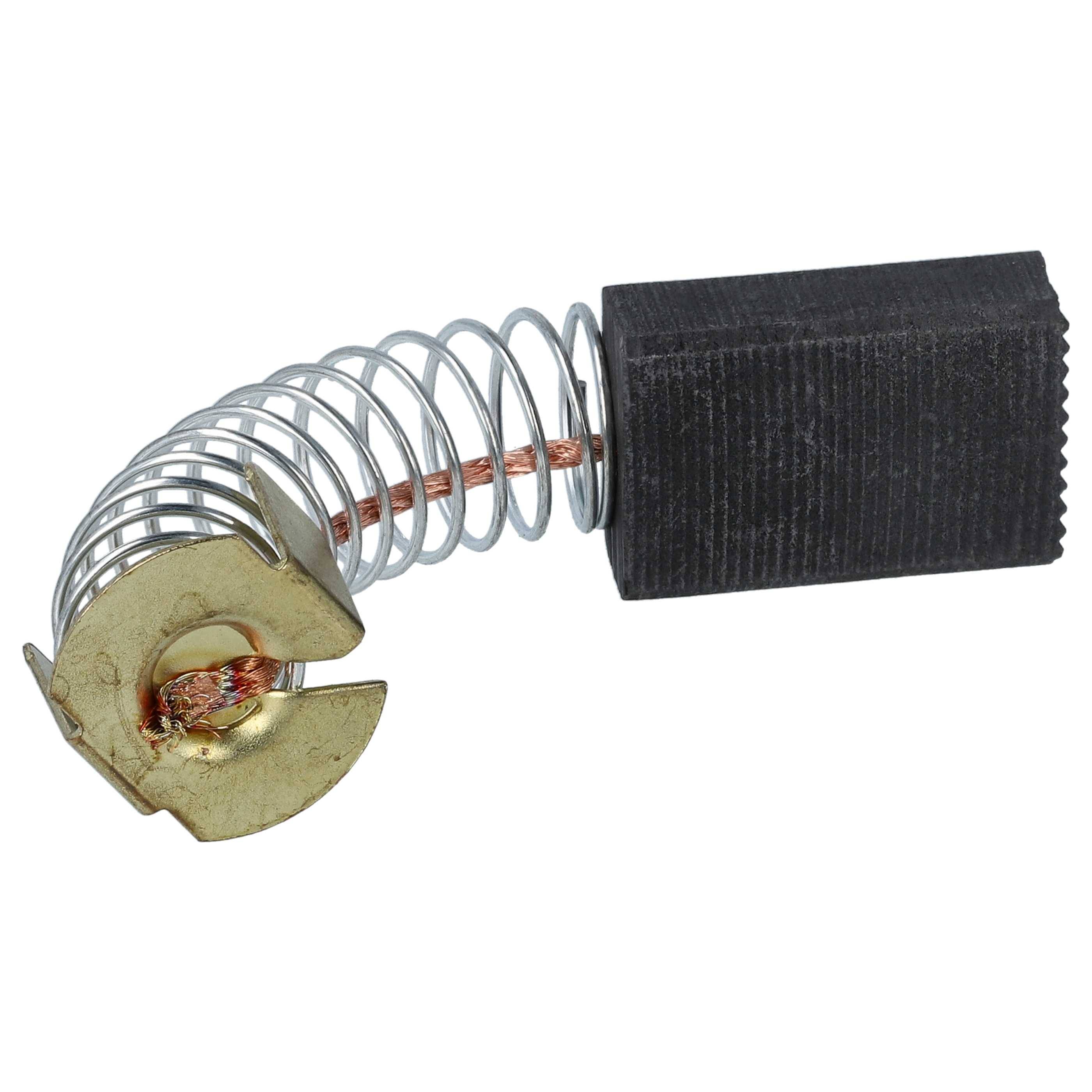 vhbw 2x Kohlebürste 6 x 13 x 19 mm kompatibel mit Flex LW 1302 A, LW 1202 S, LW 1202 230 (bis 01.05.2009) Bohrmaschine, Schleifer + Feder