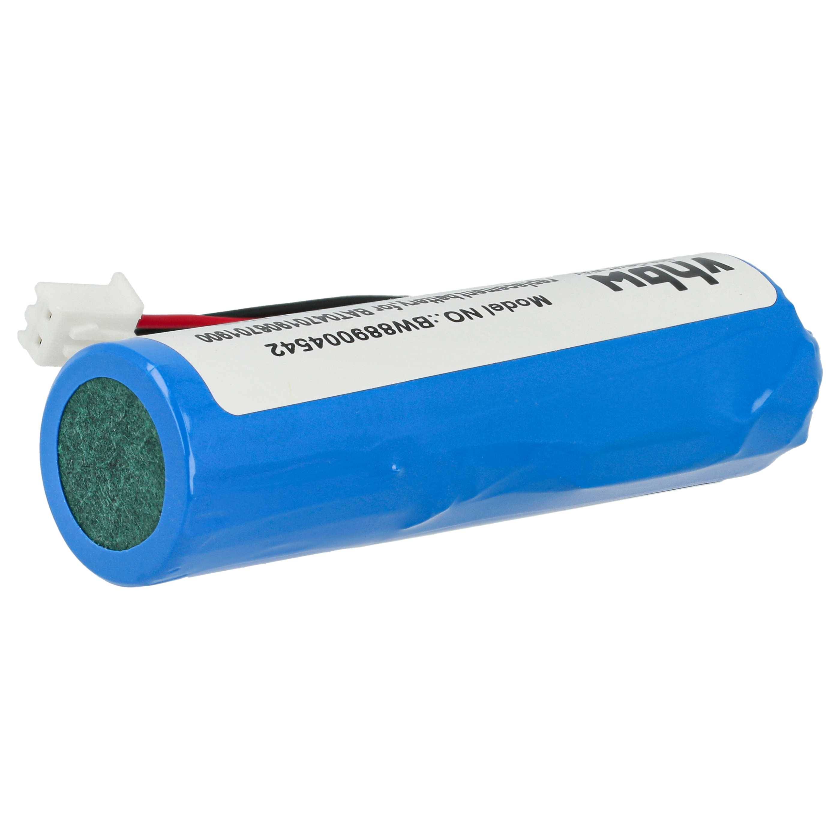 vhbw Akku kompatibel mit Zafferano 8054144508573, 8052536911512, 8058945331675 Tischlampe, Nachttischlampe (2600 mAh, 3,7 V, Li-Ion)