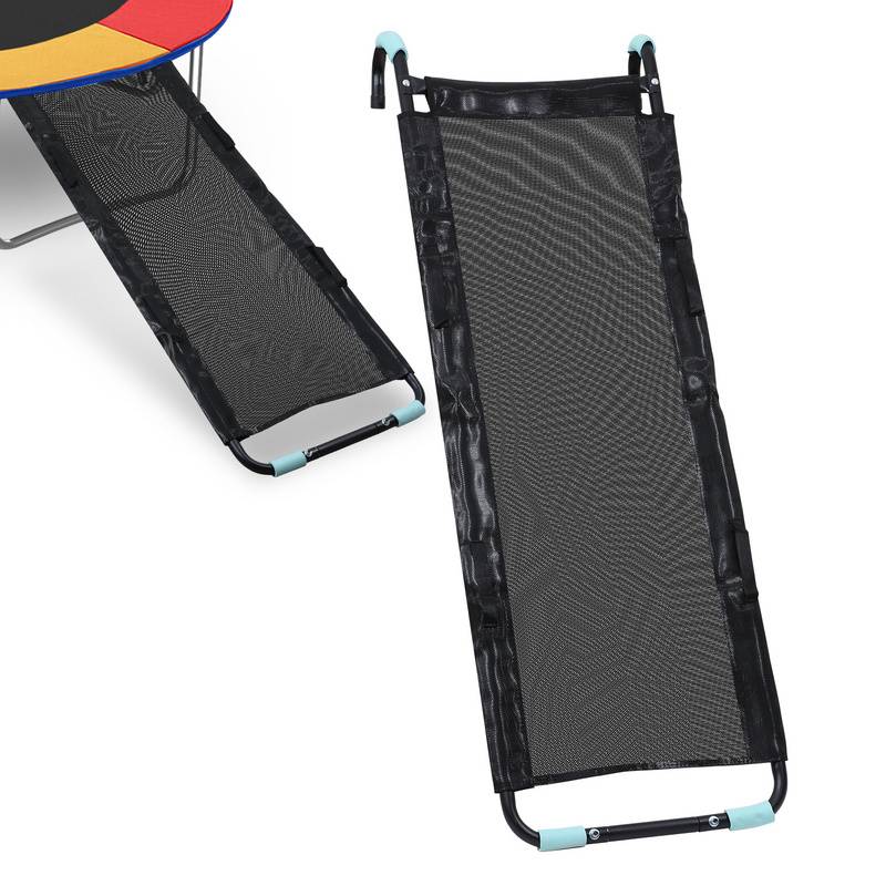 Trampolinleiter 150 cm UV-beständig flexibel montierbar Sicherheitsleiter Einstiegsleiter, Länge:150cm