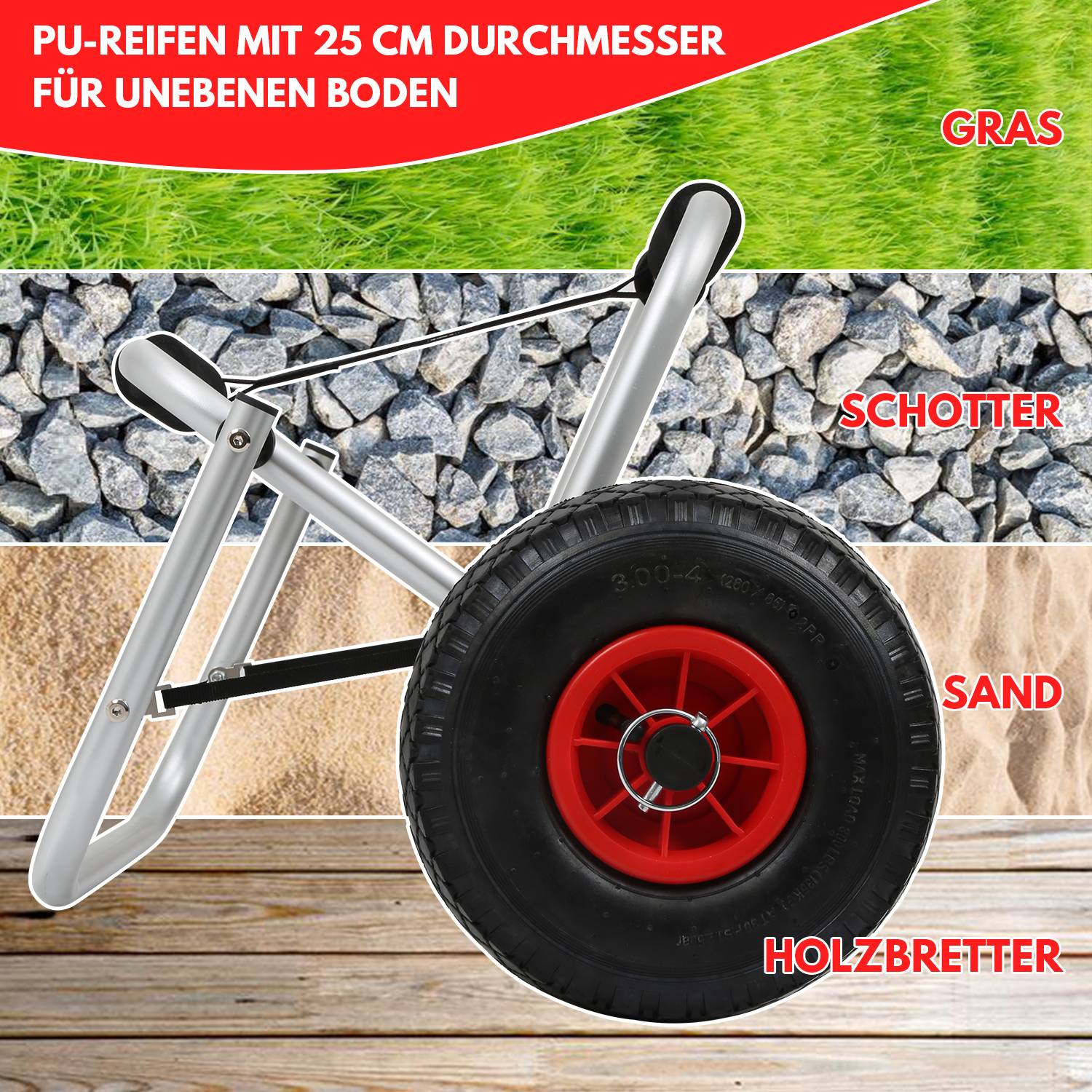Kajakwagen Kanuwagen Surfwagen Aluminium Kajak Kanu Bootstrailer Alu 1pcs