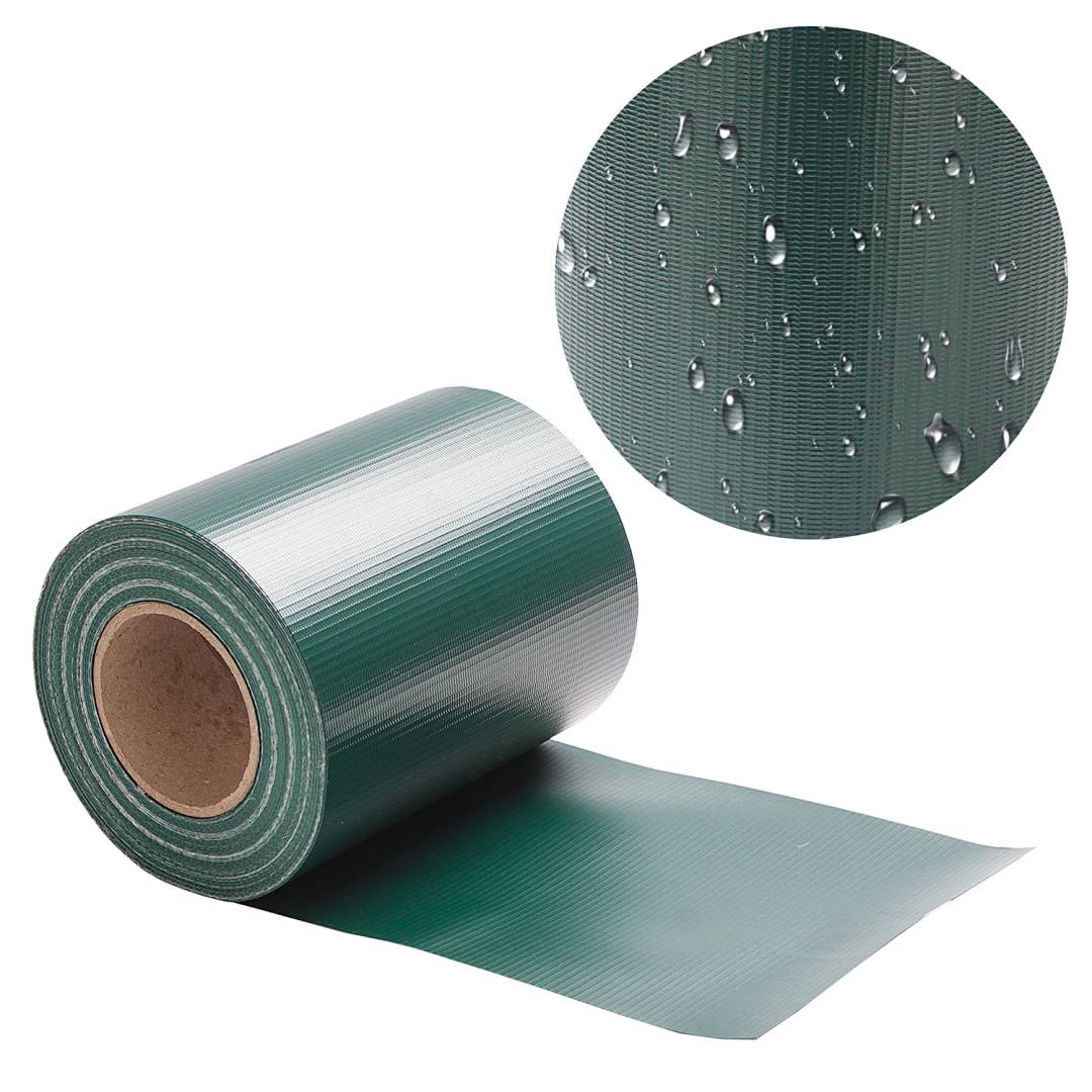 Sichtschutzstreifen PVC Doppelstabmatten Zaun Windschutz 35m x 19 cm Grün
