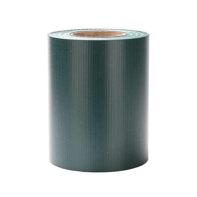 Sichtschutzstreifen PVC Doppelstabmatten Zaun Windschutz 4 Rollen á 35m x 19cm Grün