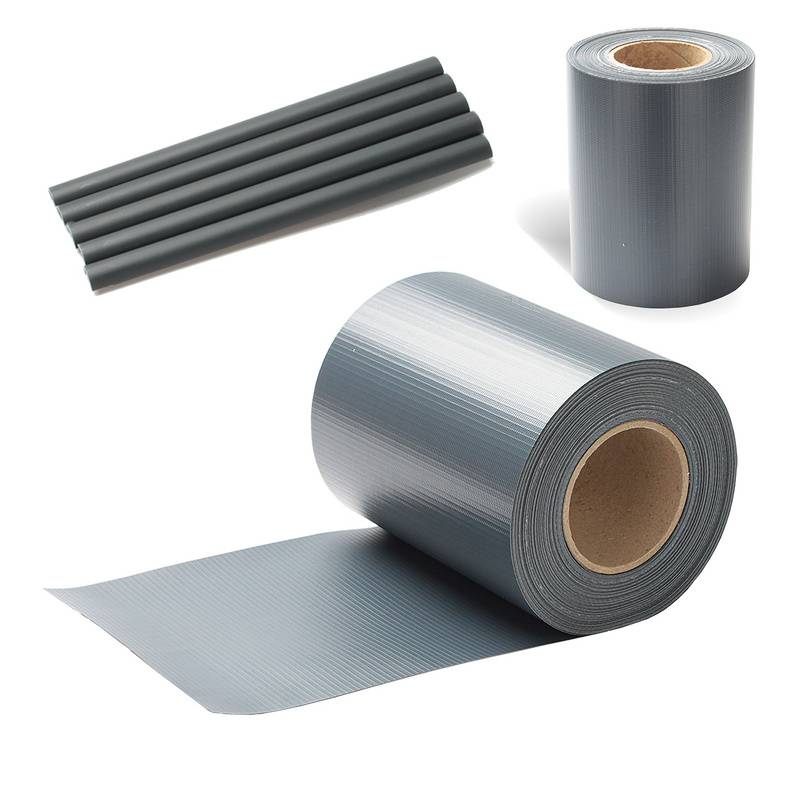 Sichtschutzstreifen PVC Doppelstabmatten Zaun Windschutz 2 Rollen á 70m x 19cm Anthrazit