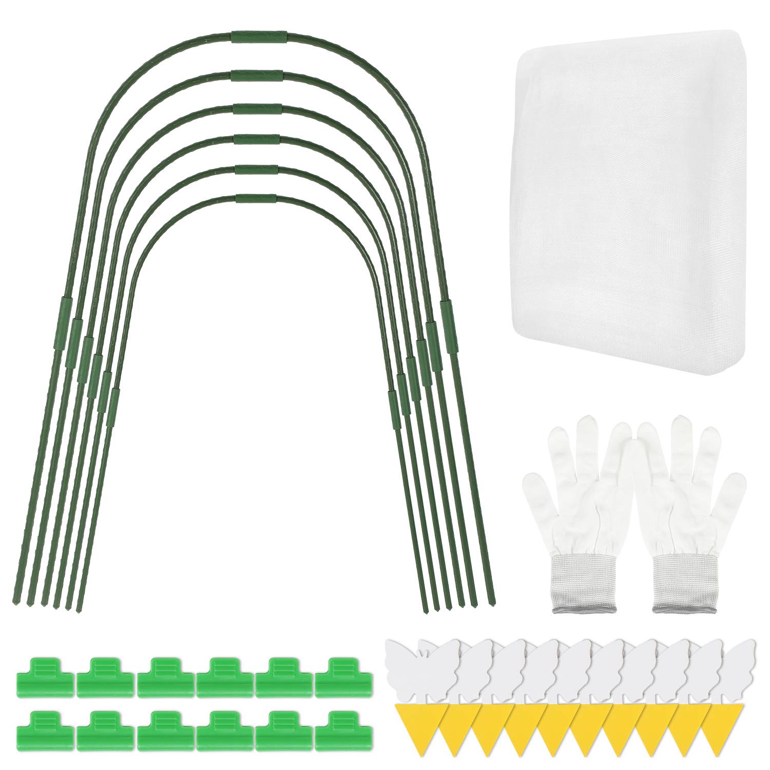 Pflanztunnel Gewächshausreifen Folientunnel Bögen Pflanzenabdeckungs Stützrahmen Folientunnel Foliengewächshaus Pflanztunnel Bögen Gewächshaus T