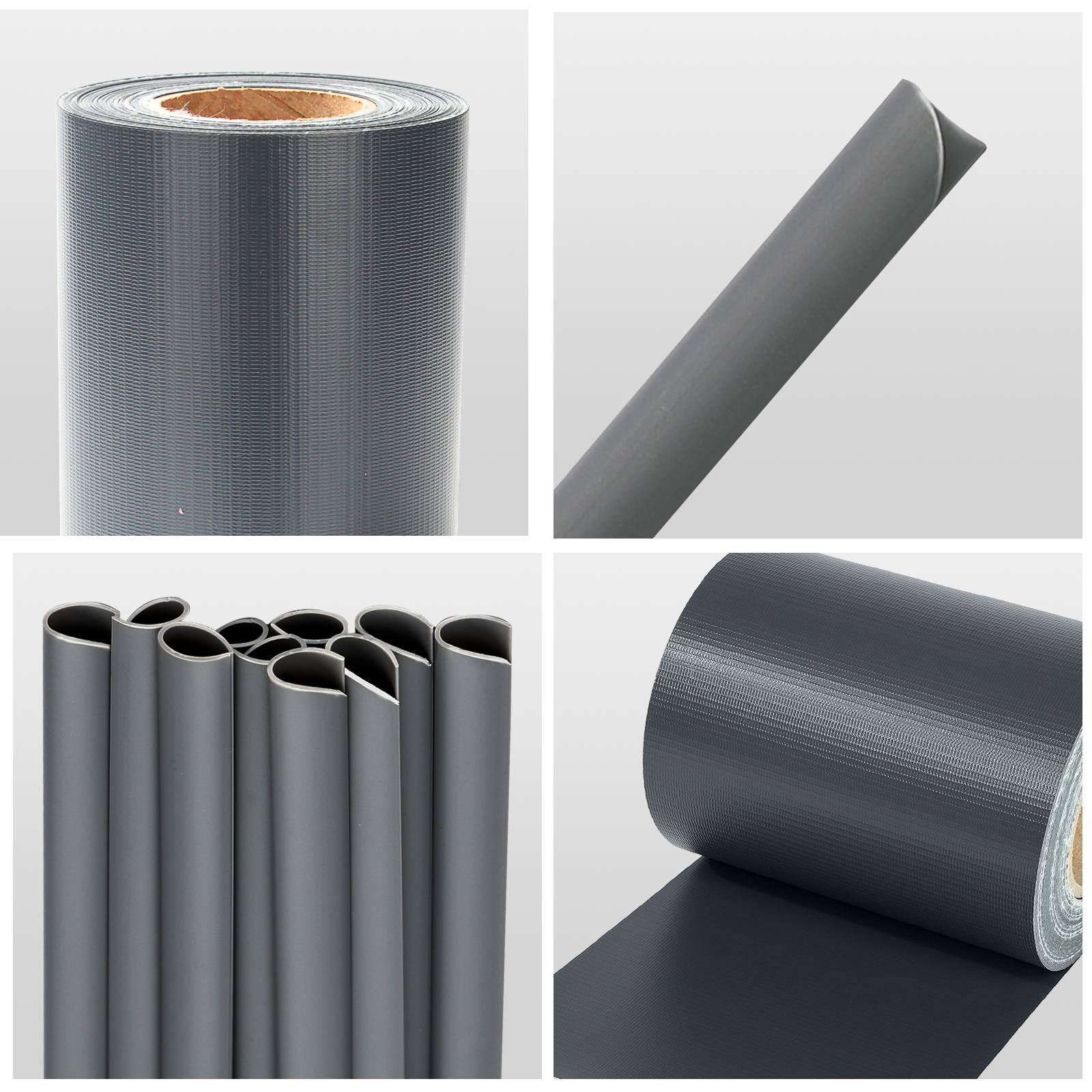 Sichtschutzstreifen PVC Sichtschutzstreifen Windschutzstreifen Doppelstabmatten 35mx4 Grau