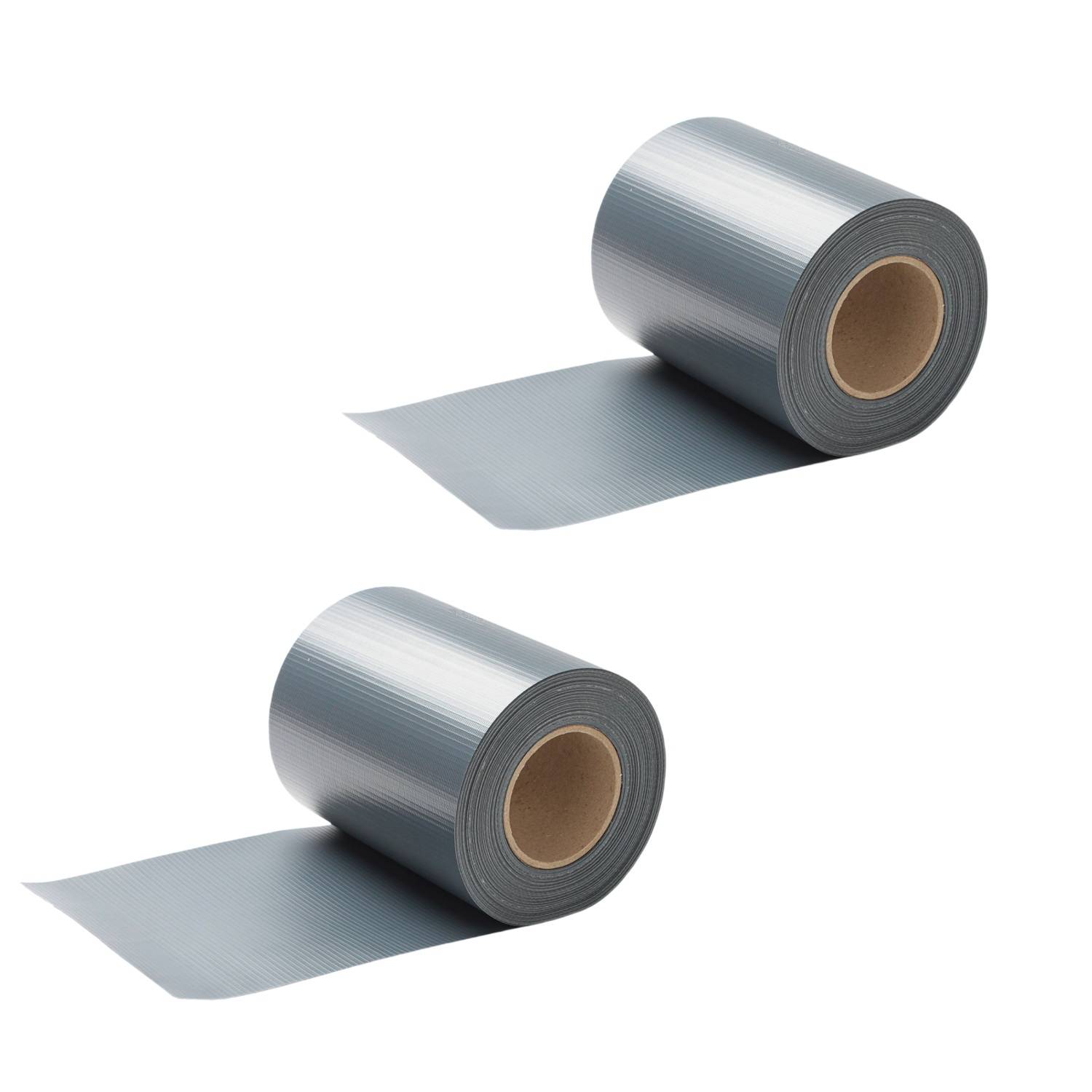 Sichtschutzstreifen PVC Sichtschutzstreifen Windschutzstreifen Doppelstabmatten 35mx2 Grau