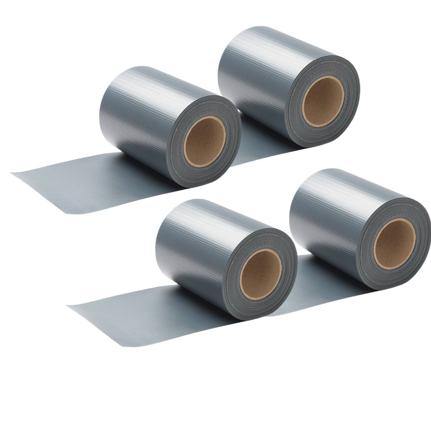 Sichtschutzstreifen PVC Sichtschutzstreifen Windschutzstreifen Doppelstabmatten 35mx4 Grau
