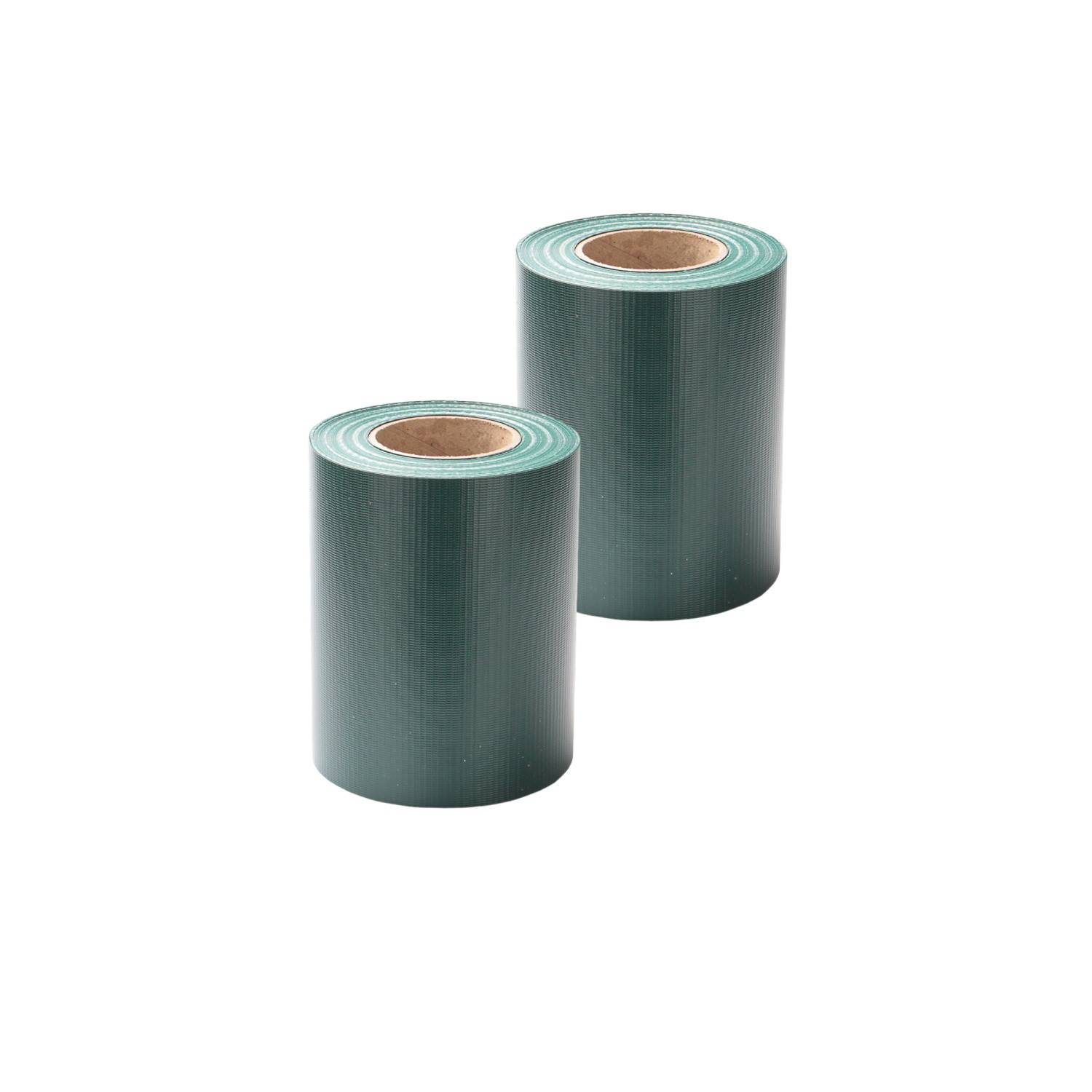 Sichtschutzstreifen PVC Doppelstabmatten Windschutzstreifen 140m Grün