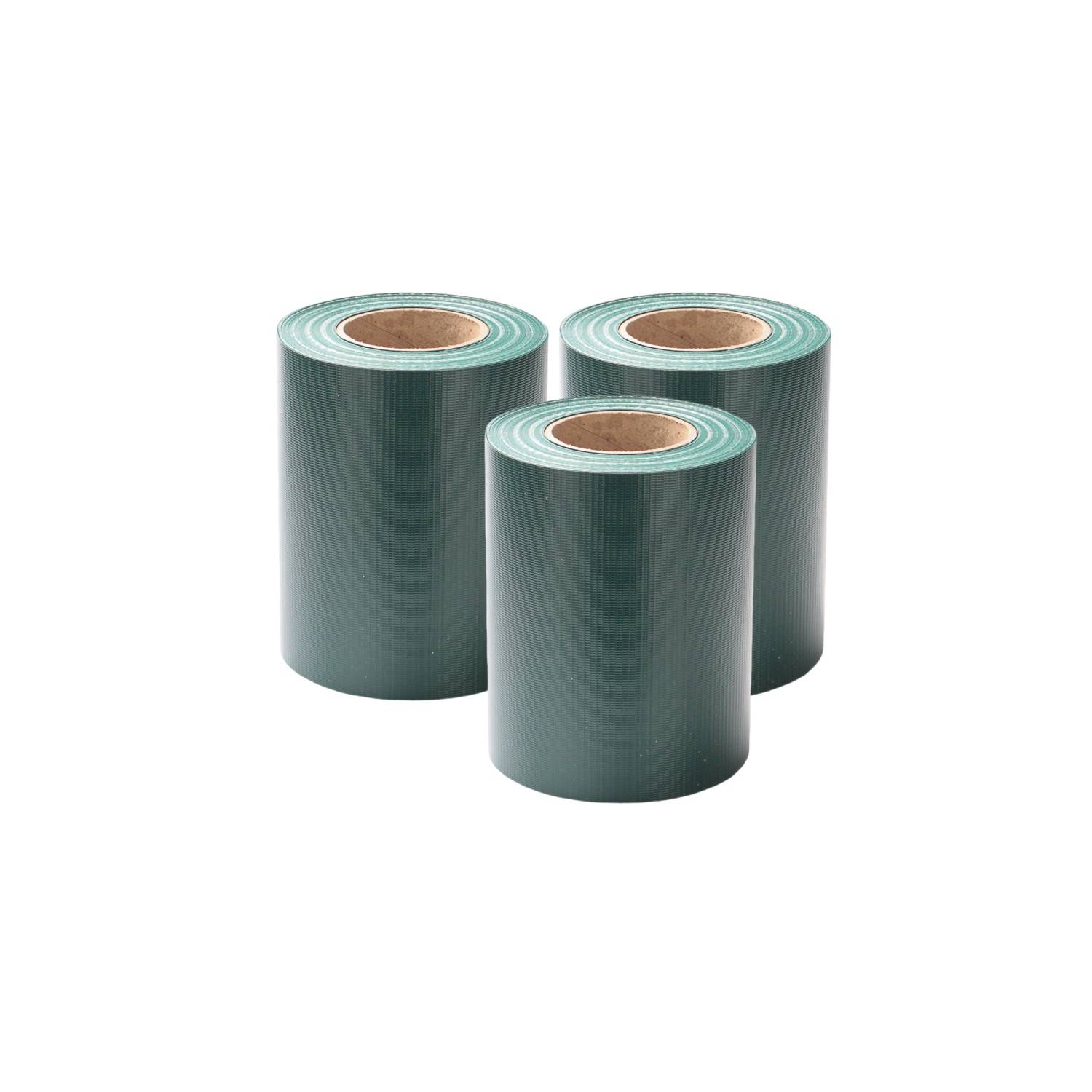 Sichtschutzstreifen PVC Doppelstabmatten Windschutzstreifen 210m Grün