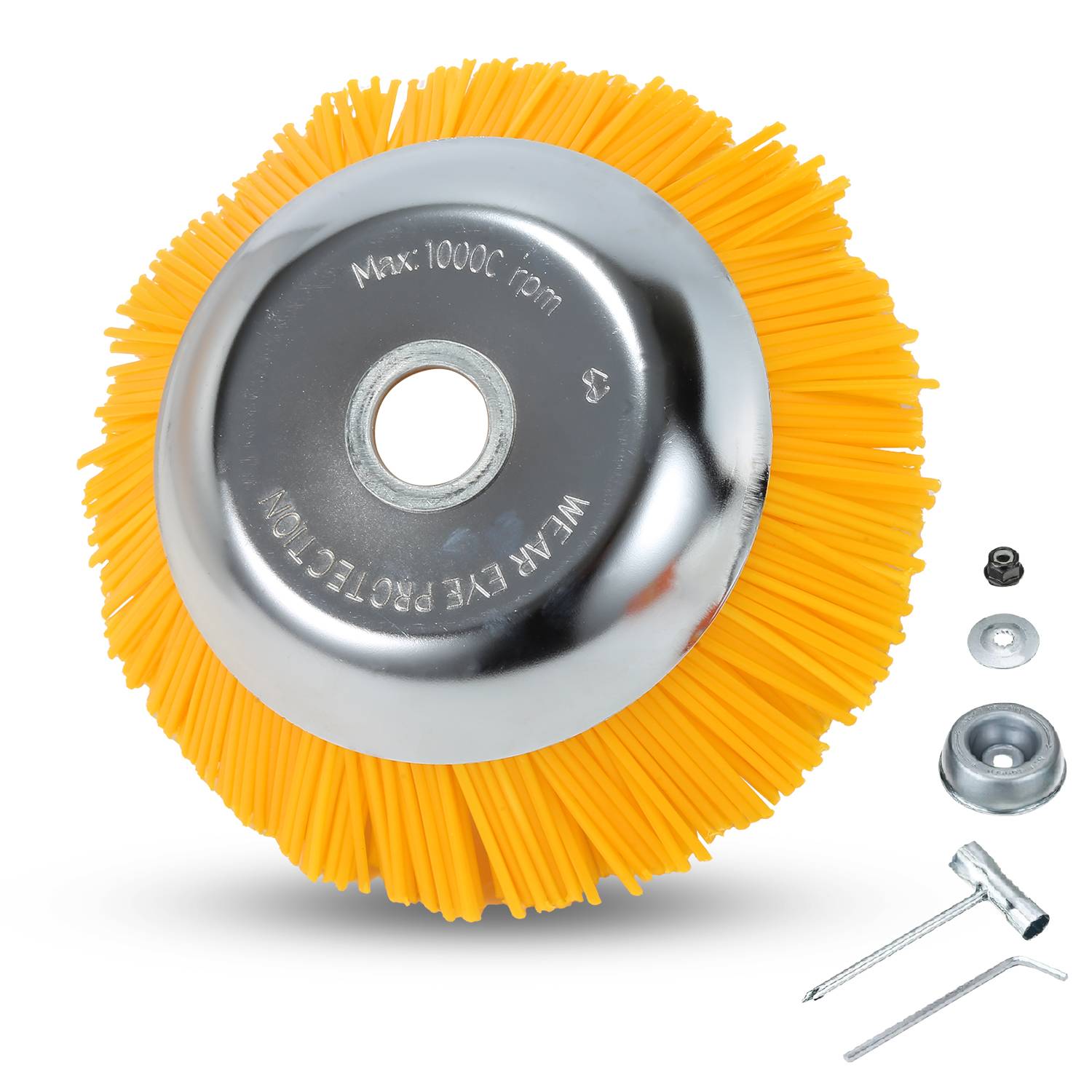 Unkrautbürste Nylon 25,4x200mm 8 zoll Freischneideraufsatz Für Stihl Motorsense Freischneider