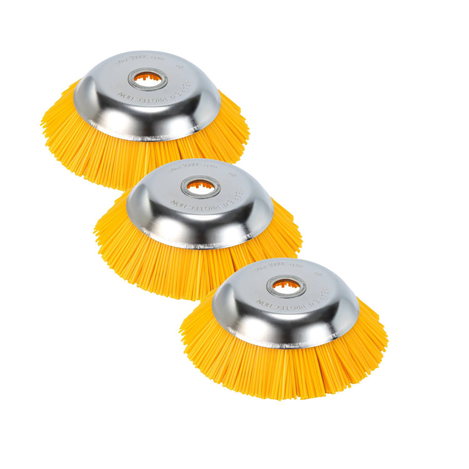 Unkrautbürste 3er Nylon 25,4x200mm Freischneideraufsatz 8 Zoll Für Stihl Motorsense Freischneider