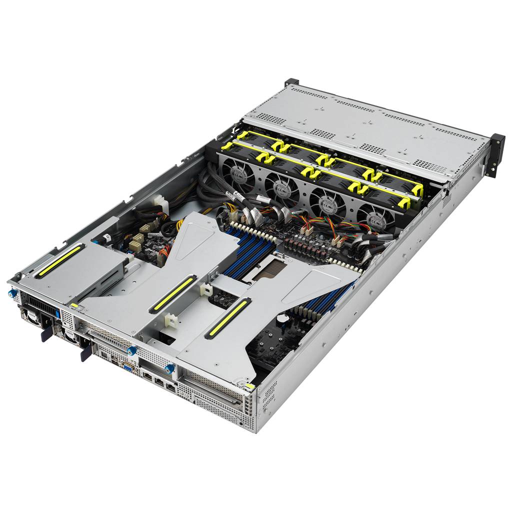 ASUS Barebone Rack Server RS521A-E12-RS12U/1G/1.6kW/12NVMe/FAN/RH/OCP/GPU 2U Single Sockel SP5 90SF03X1-M000C0
