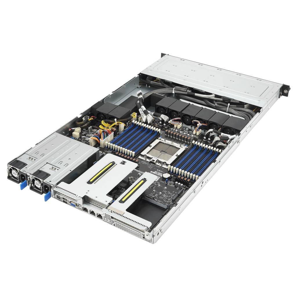 ASUS Barebone Rack Server RS501A-E12-RS12U/1G/1.6kW/12NVMe/OCP/GPU 1U Singlel Sockel SP5 90SF03Y1-M000D0