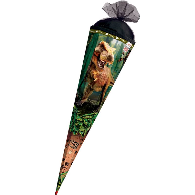 ROTH Schultüte "T-Rex Welt", eckig, 850 mm, mit Effekt