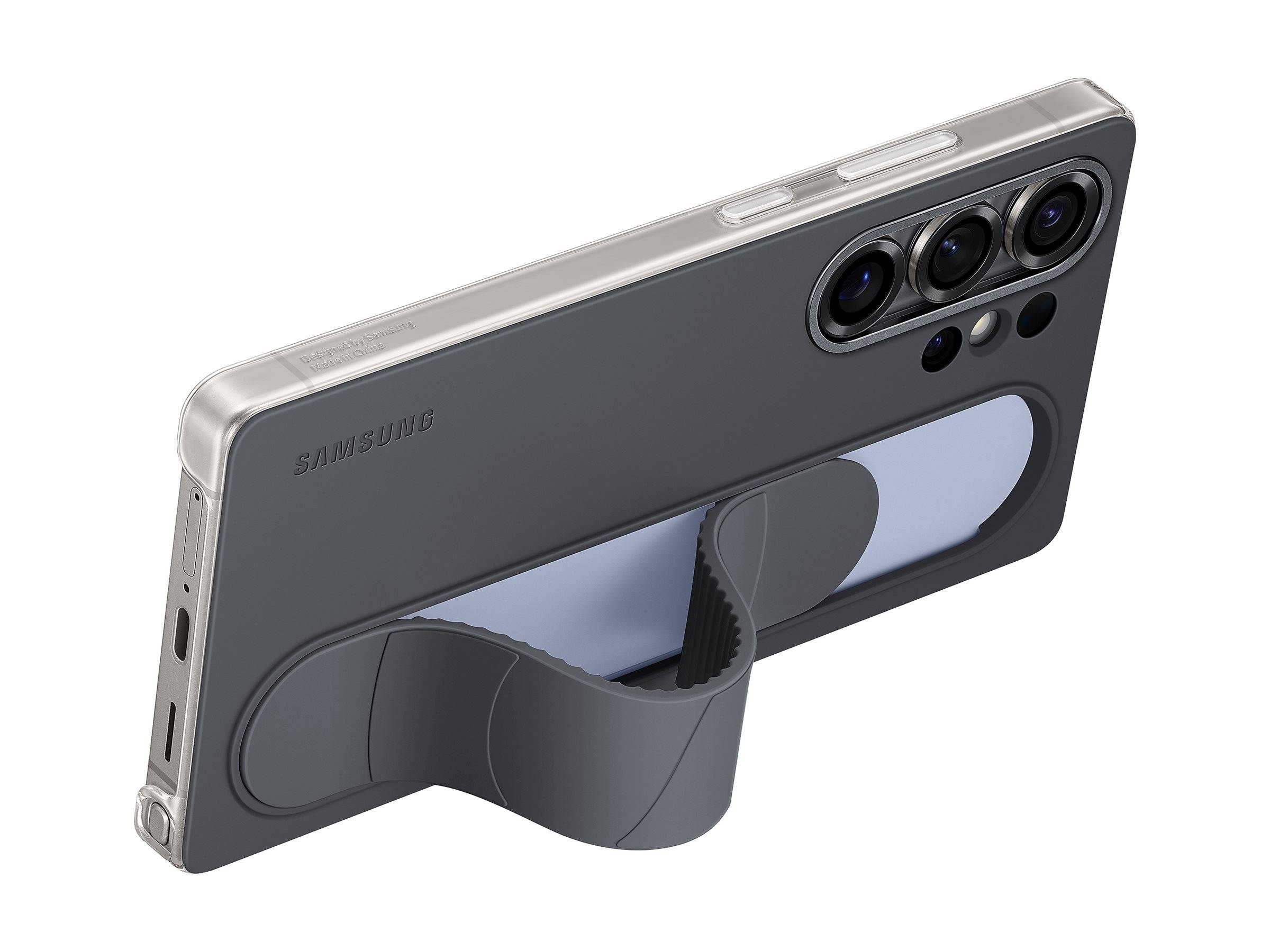 Samsung Standing Grip Case EF-GS938CBEGWW Silikonhülle Halterung/Ständer Galaxy S25 Ultra