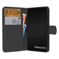 PEDEA Book Cover Classic für Samsung Galaxy S25 5G, schwarz