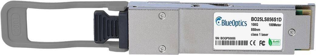 BlueOptics QSFP28 Transceiver, LC-Duplex, 100GBASE-SWDM4, Multimode, 100 Meter, 0°C/+70°C, DDM, LC Duplex