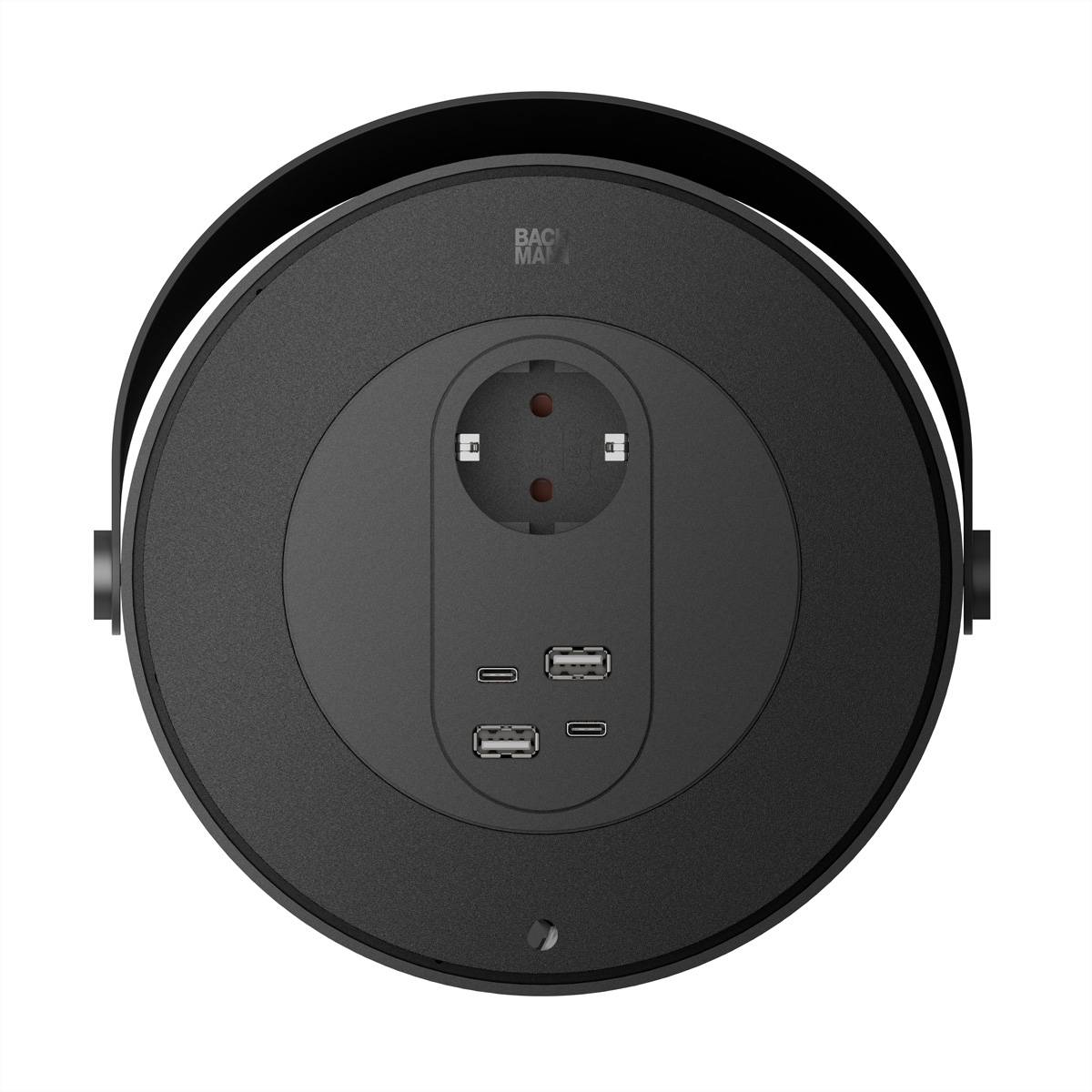 BACHMANN MOV:E POWER UNIT 1xCEE7/3 2x Charger USB-A/C, 220W, schwarz / weiß