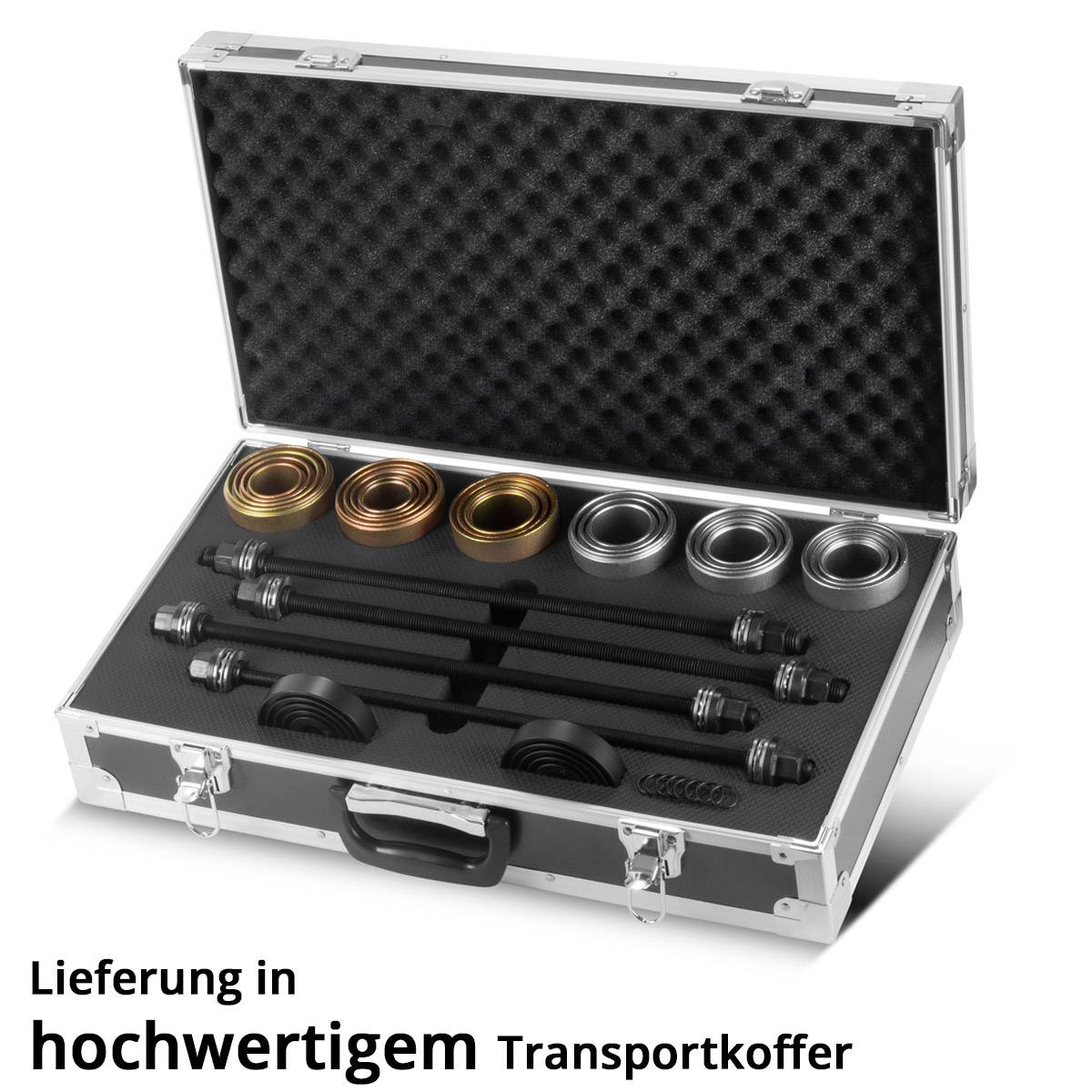 STAHLWERK Buchsenlager-Abzieher 27-teilig Silentlager-Werkzeug Radlager-Abzieher